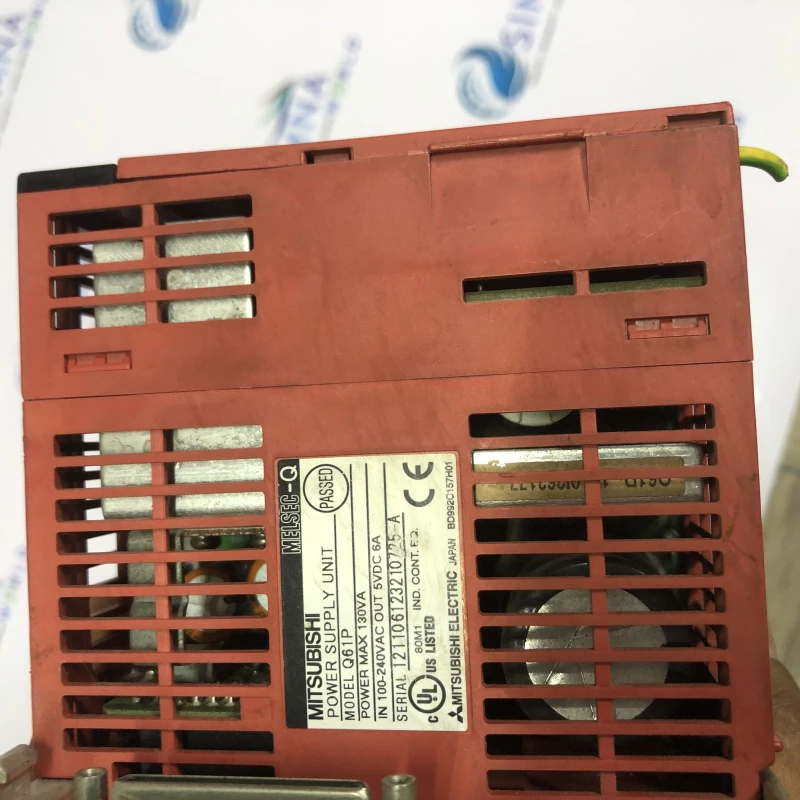 Mitsubishi PLC rack with modules, likely Mitsubishi MELSEC system thumbnail 9